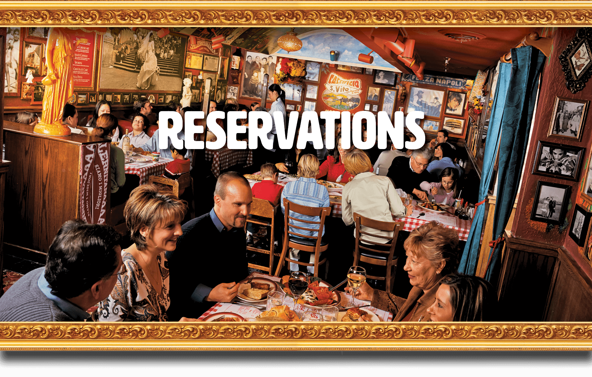 Make a reservation at Buca di Beppo.
